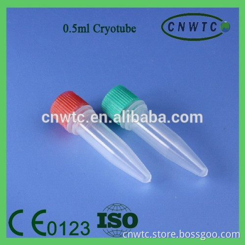 Free standing 0.5ml cryotubes